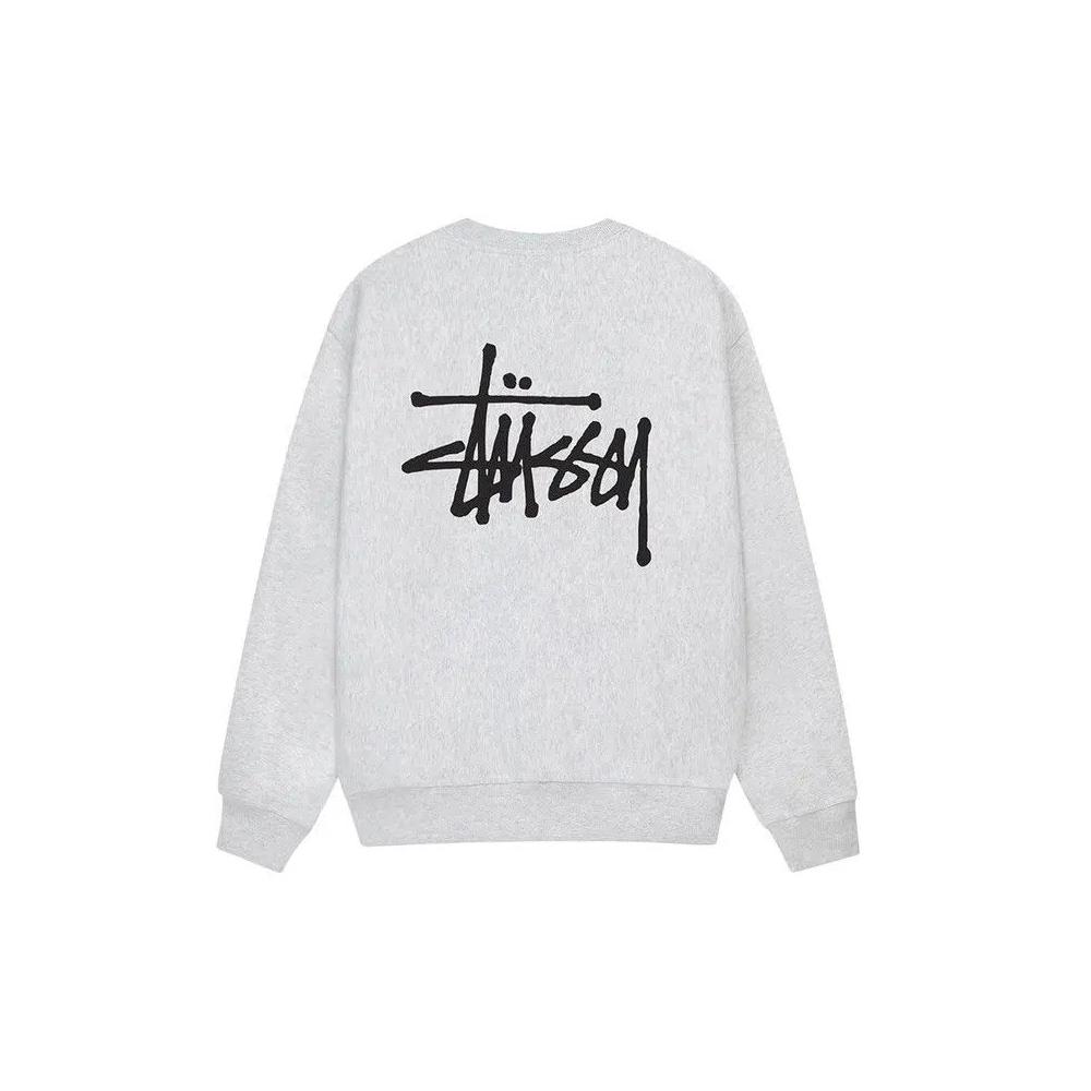 Топы Stussy Basic Crew 'Пепельный Хизер' 2