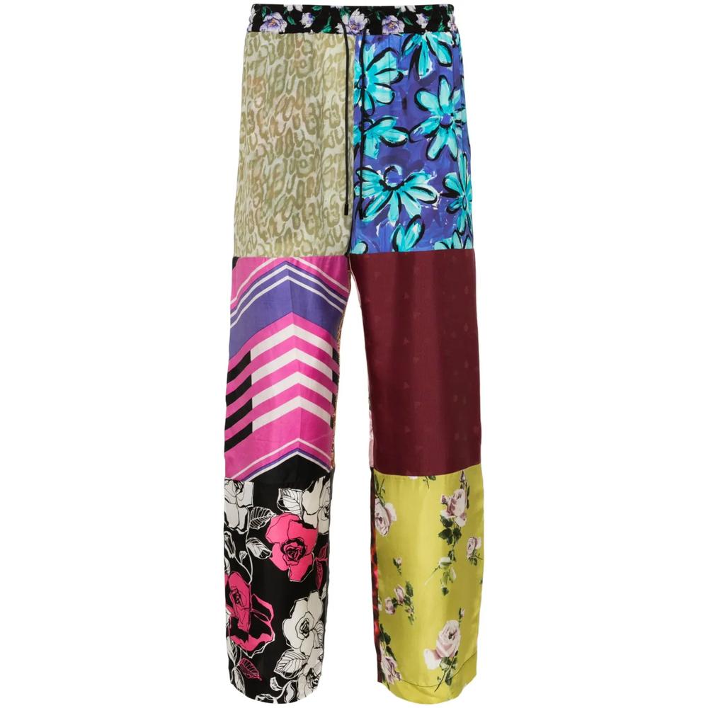 Прямые брюки Regenerated Silk Scarves 1