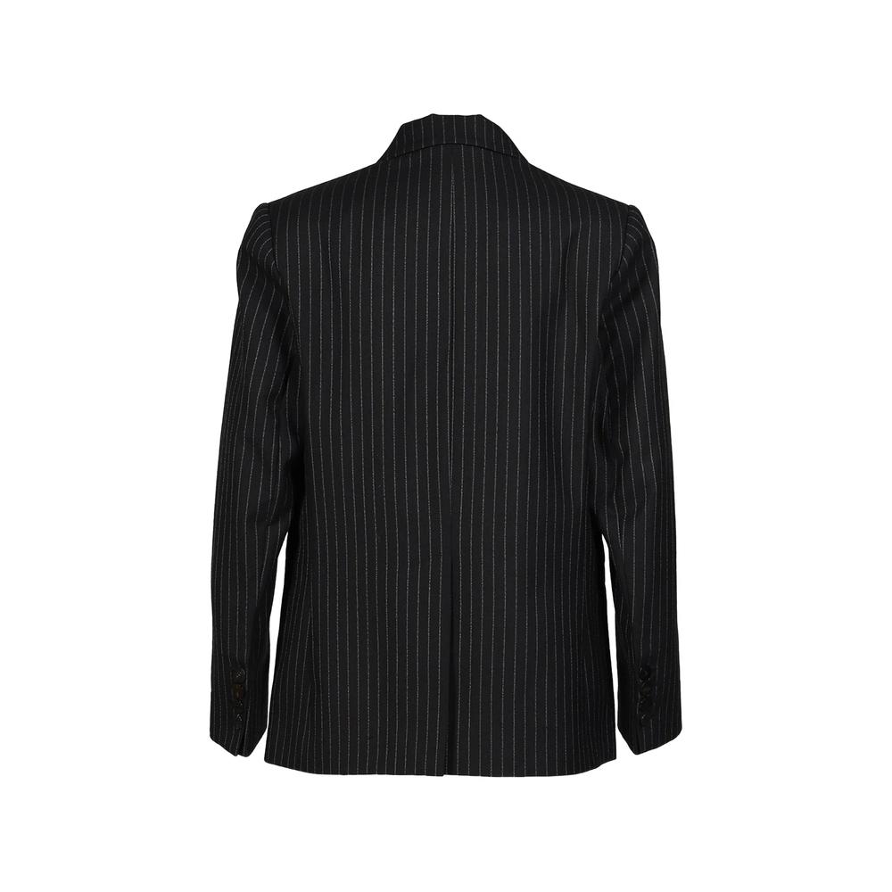 double-breasted pinstripe blazer 2