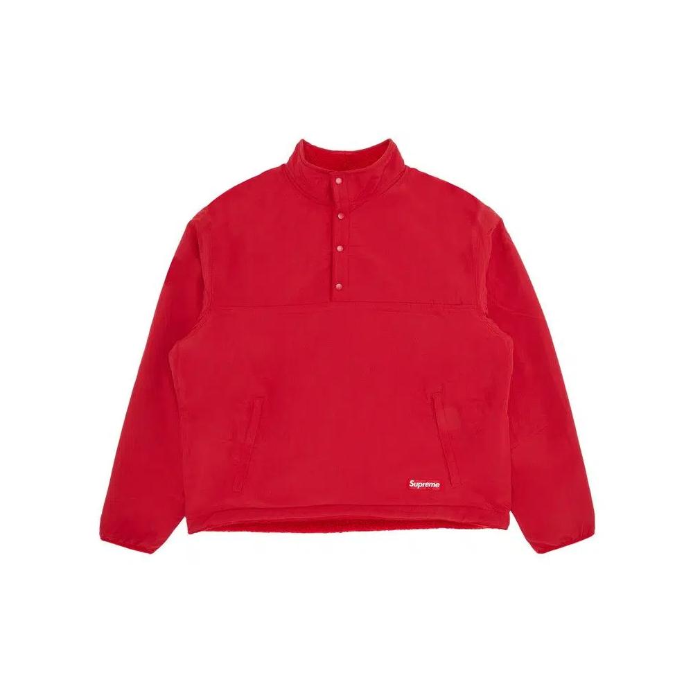 Флисовые куртки Supreme Polartec Shearling Reversible Pullover 'Красный' 4
