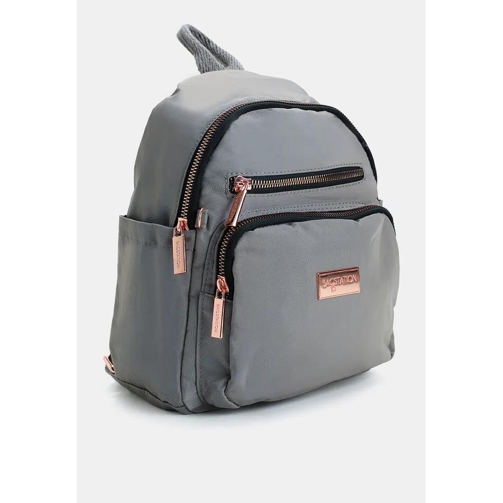 Rose Gold Series Мятый нейлоновый маленький рюкзак 2