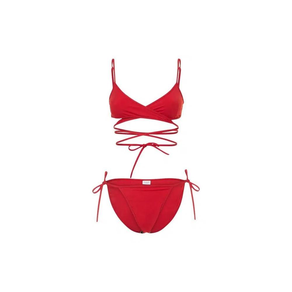 Бикини Balenciaga Wrap-Around Bikini Set 'Красный' 1