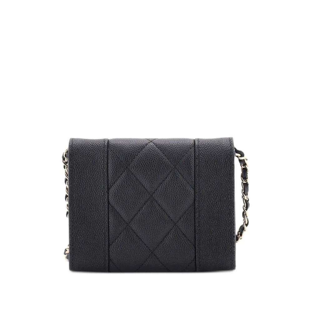 Стеганая сумка через плечо Mademoiselle Card Holder on Chain 2