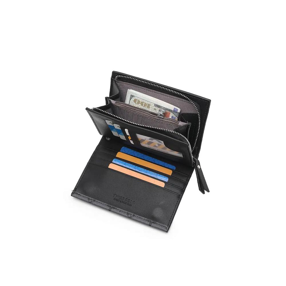 Женский RFID-кошелек / портмоне малого размера - черный 4
