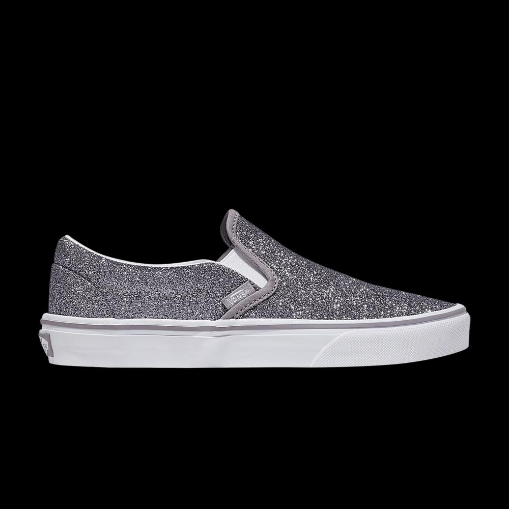Слипоны Vans Classic Slip-On 'Glitter - Gunmetal Grey' 1