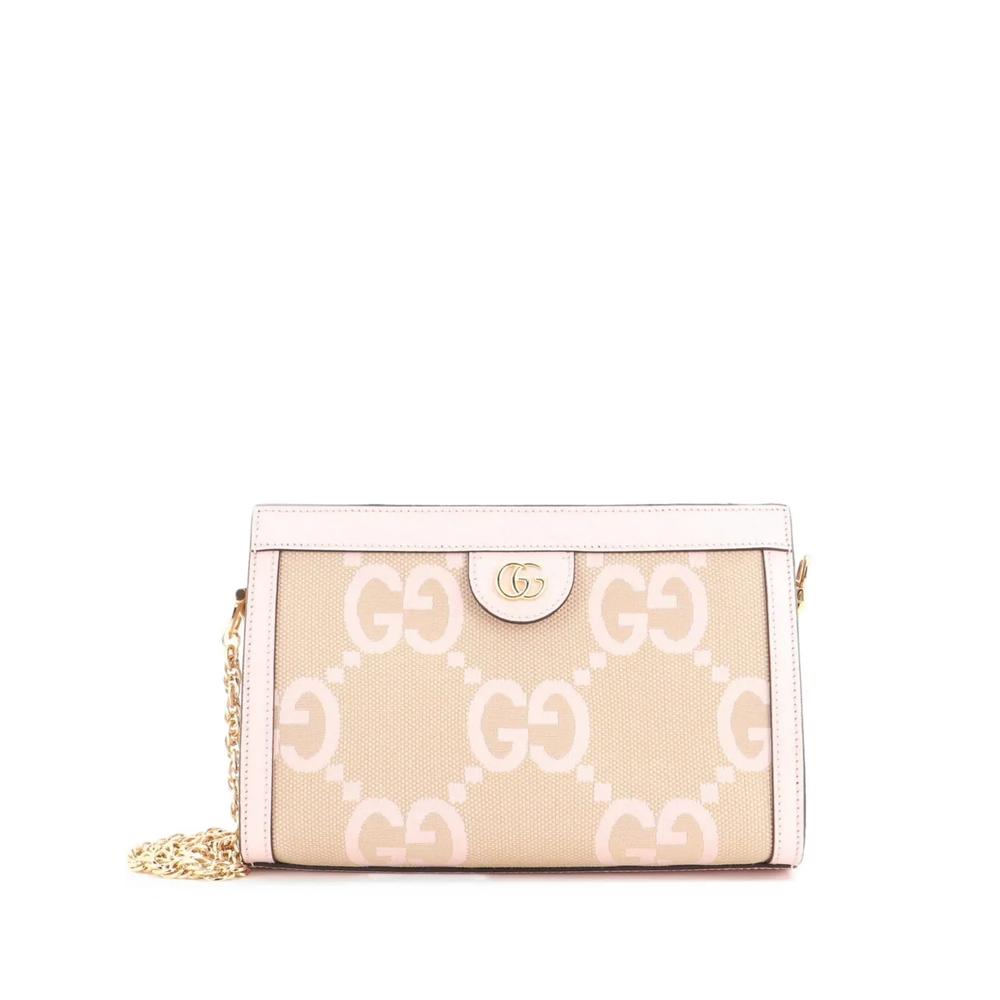 Маленькая сумка на плечо Ophidia Chain Jumbo GG Canvas with Leather 1