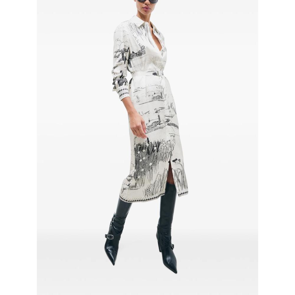 printed silk shirtdress 2