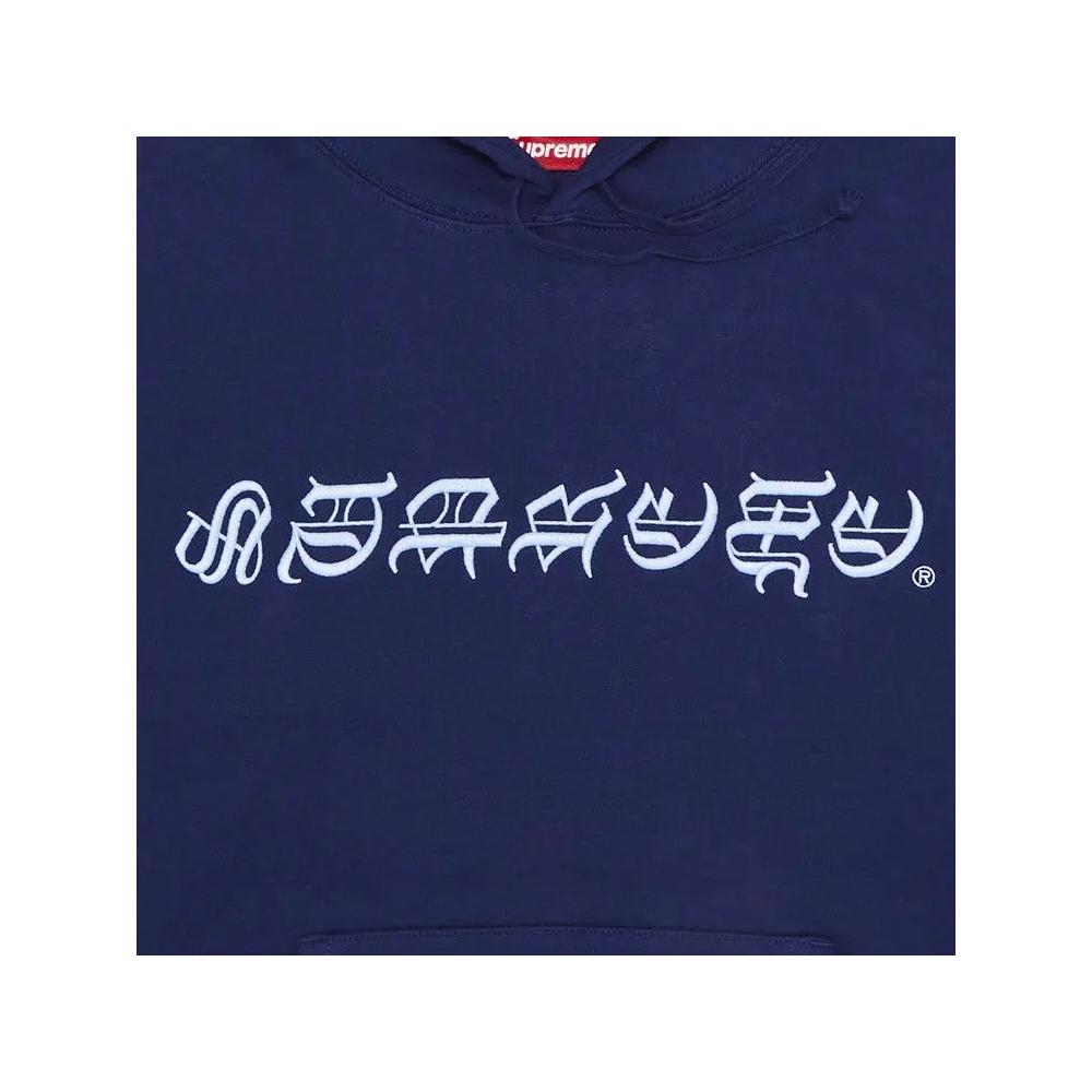 Худи Supreme Blackletter Hooded Sweatshirt 'Washed Navy' 2