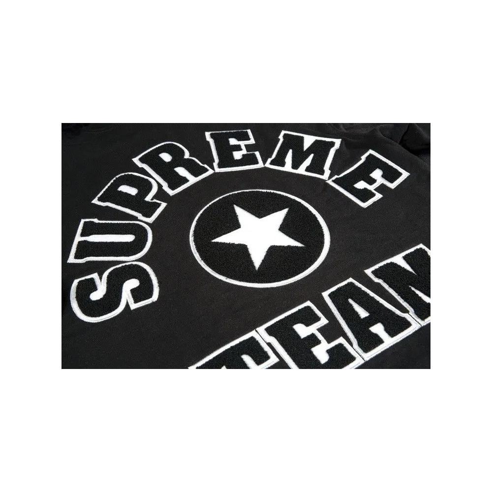 Худи Supreme Team Chenille Hooded Sweatshirt 'Чёрный' 3