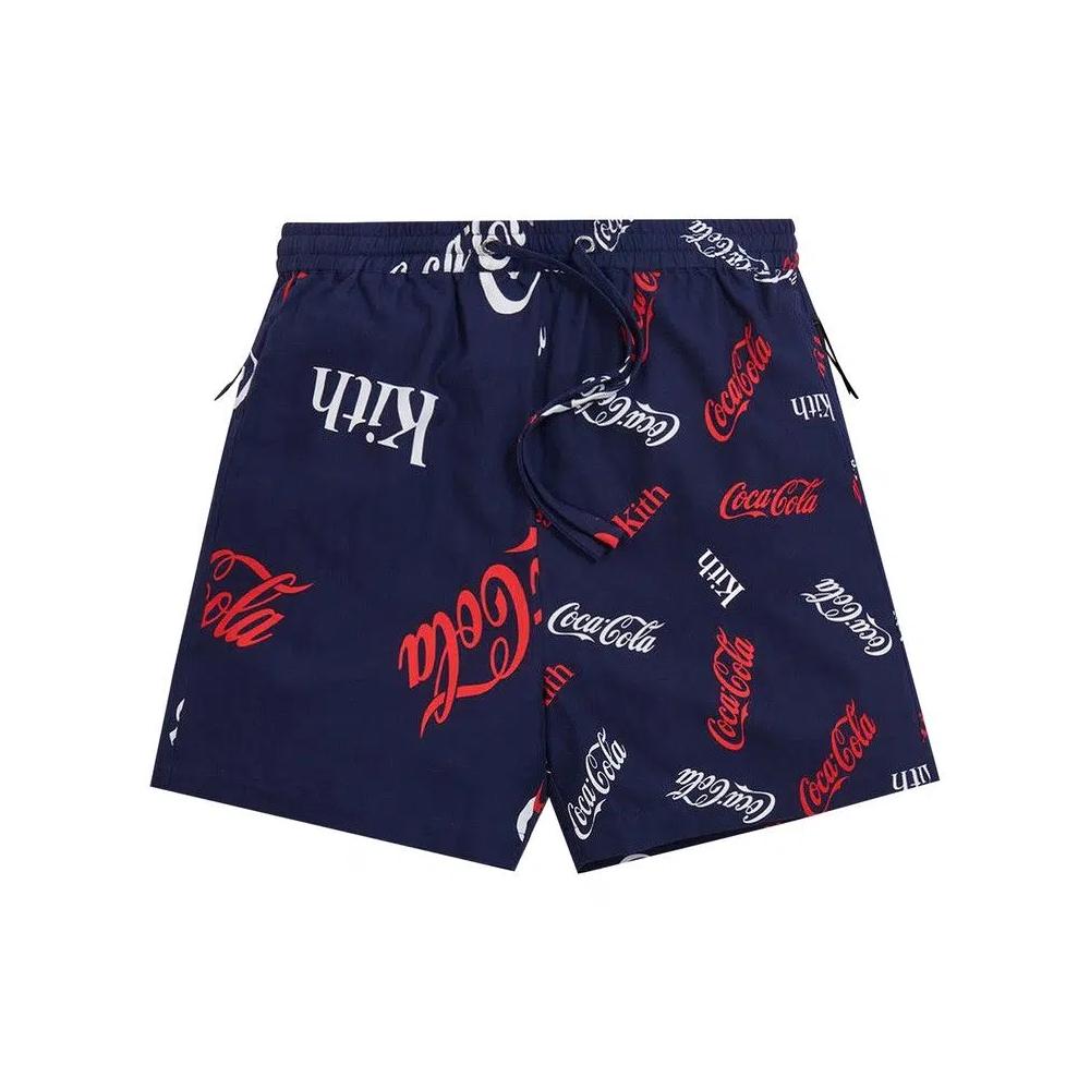 Шорты Kith x Coca-Cola Printed Short «Темно-синий» 1