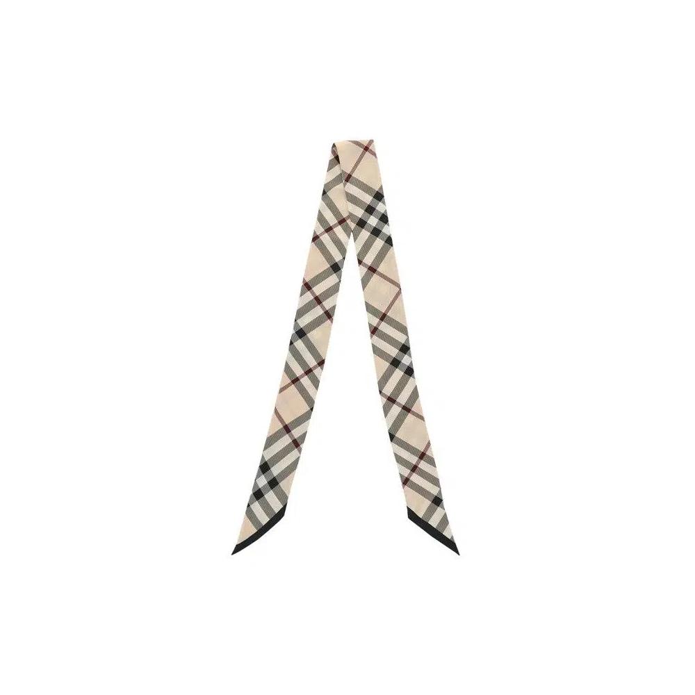 Шарфы Burberry Large Vintage Check Silk Scarf 'Stone' 1