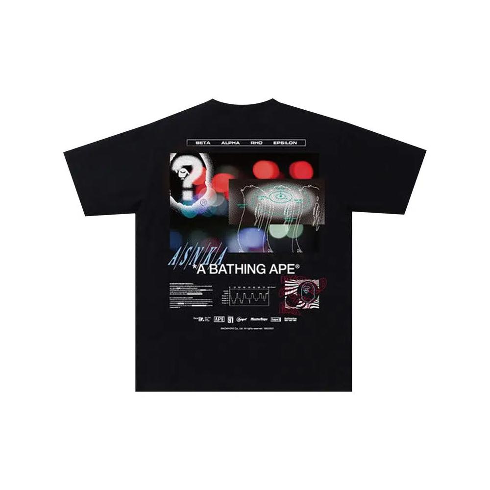 Футболки BAPE Time To Sleep Tee 'Black' 2