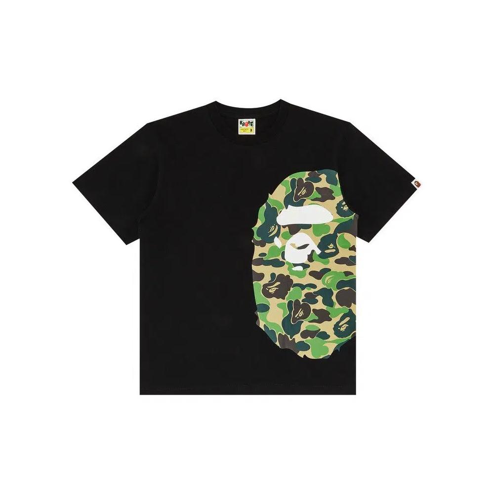 Футболка BAPE ABC Side Big Ape Head Tee «Black/Green» 1