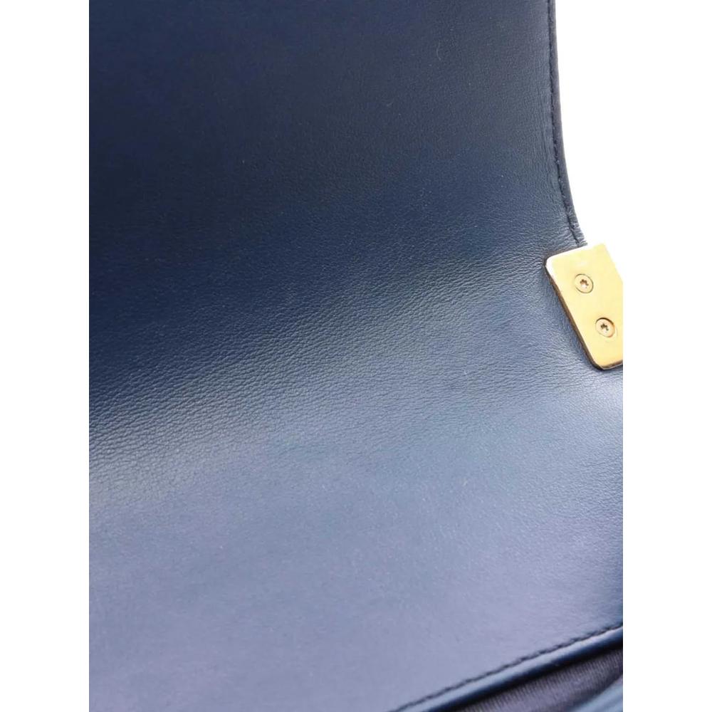 2019 Medium Chevron Lambskin Embroidered Boy Flap shoulder bag 7