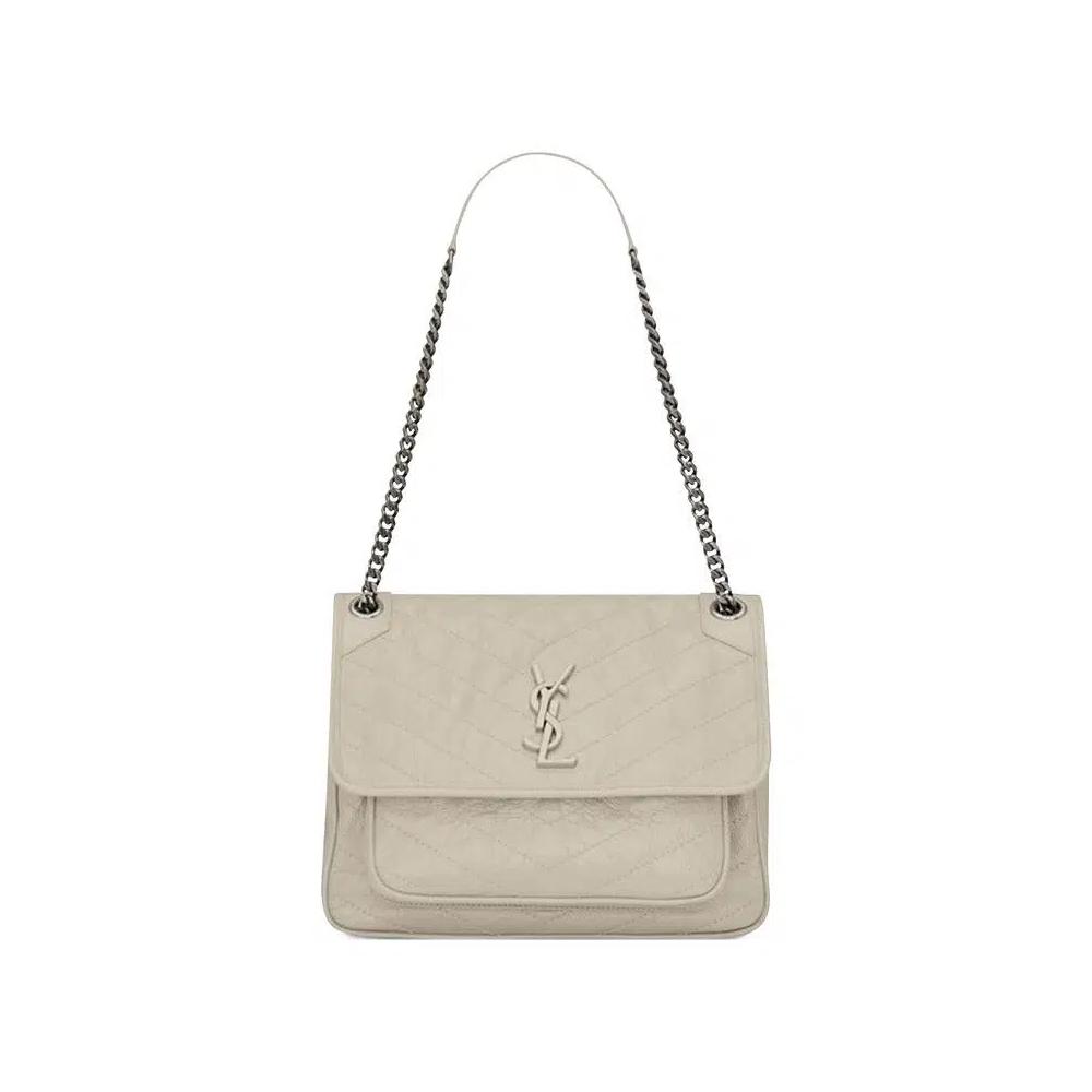 Сумки через плечо Saint Laurent Medium Niki Monogram Chain Bag 'Soft Cream' 1