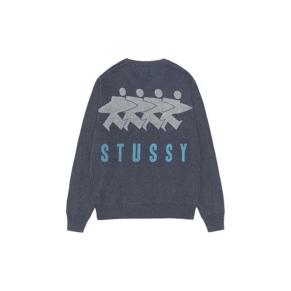 Свитеры Stussy Surfman Icon Crew 'Dusty Blue' 2