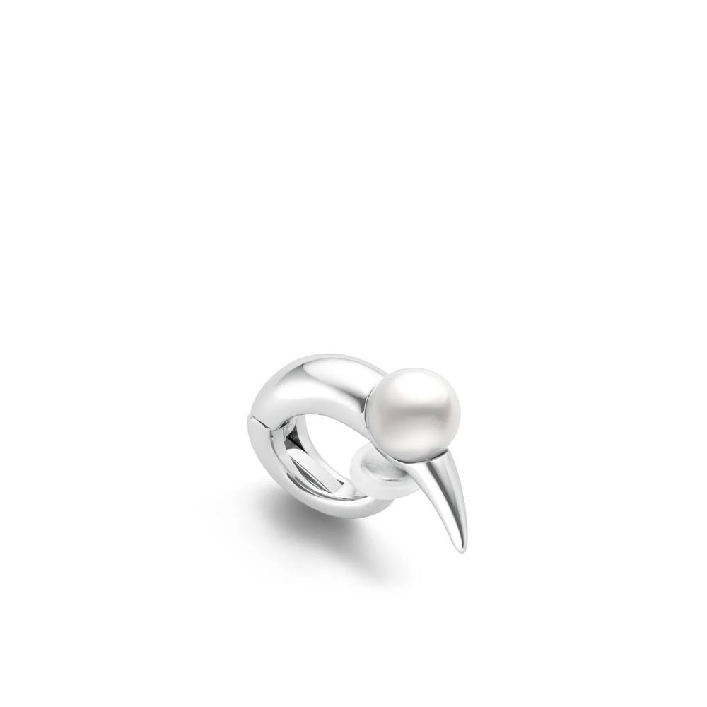 Серьга-кафф Collection Line Danger Horn Plus из белого золота 2