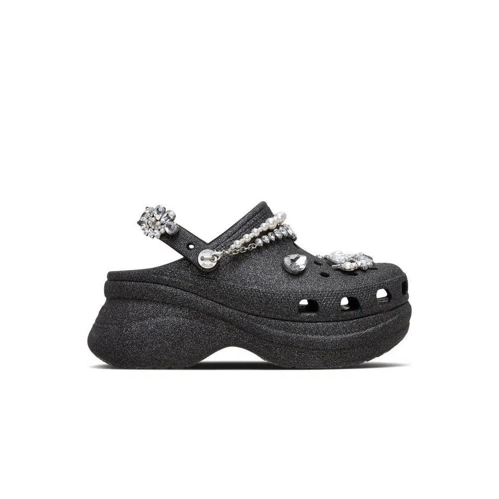 Кроссовки Crocs Wmns Bae Wedding Glitter Clog Shoe 'Black' 1