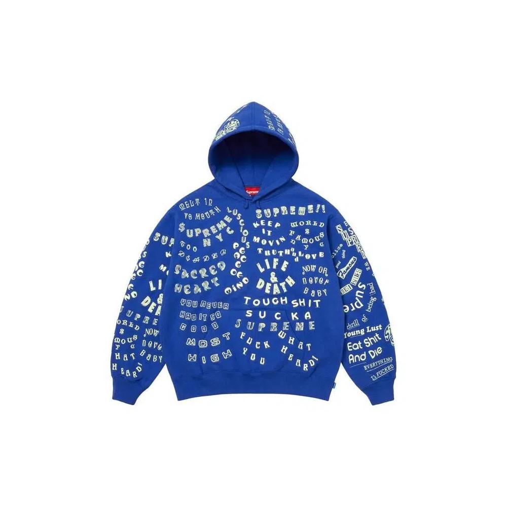 Худи Supreme Too Deadly Hooded Sweatshirt 'Королевский' 1