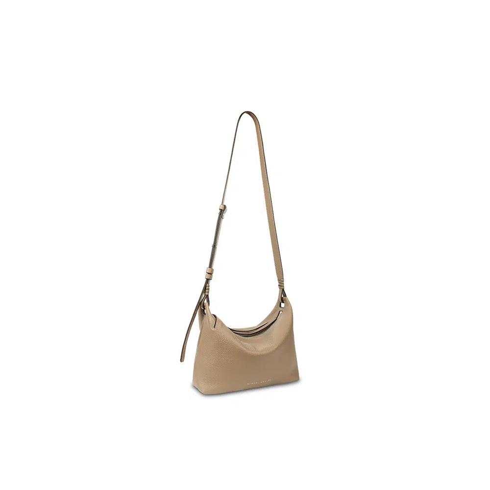 Shelly Leather Crossbody Bag - Гладкая глина 4