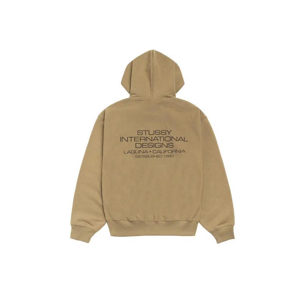 Толстовки на молнии Stussy International Designs Zip Hoodie 'Army' 2