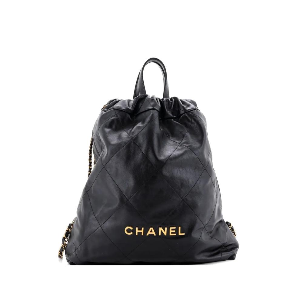 Большой рюкзак 22 Chain Quilted Calfskin 1