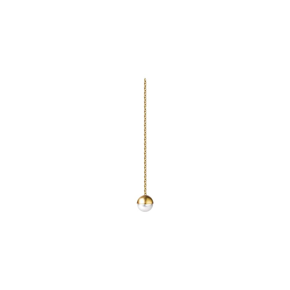 Half Pearl Chain Earring 0° 1