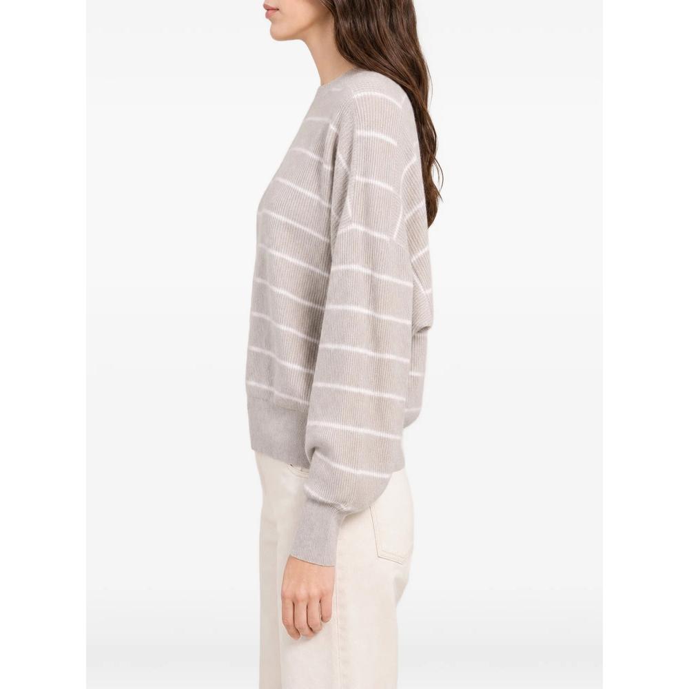 striped ribbed-knit sweater 2