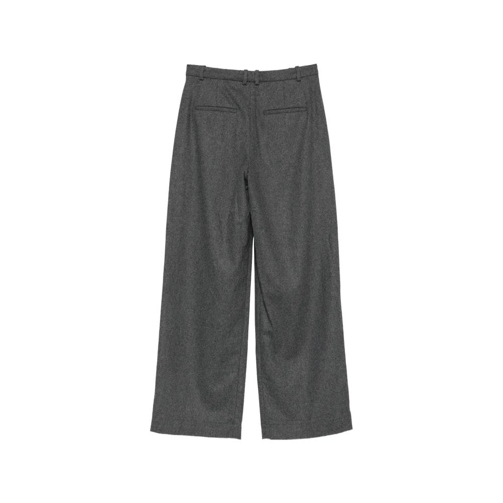 Camille pleated wide-leg trousers 2