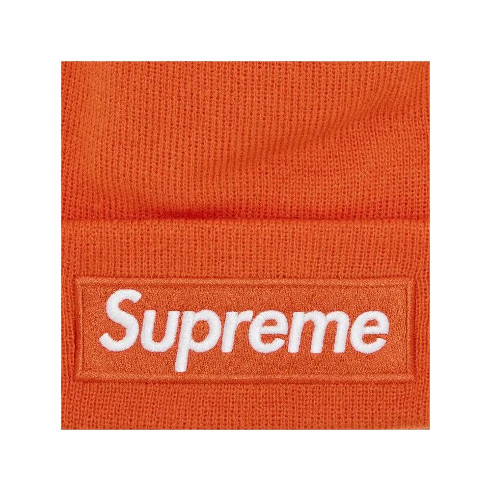 Шапки-бини Supreme x New Era Box Logo Beanie 'Dark Orange' 3