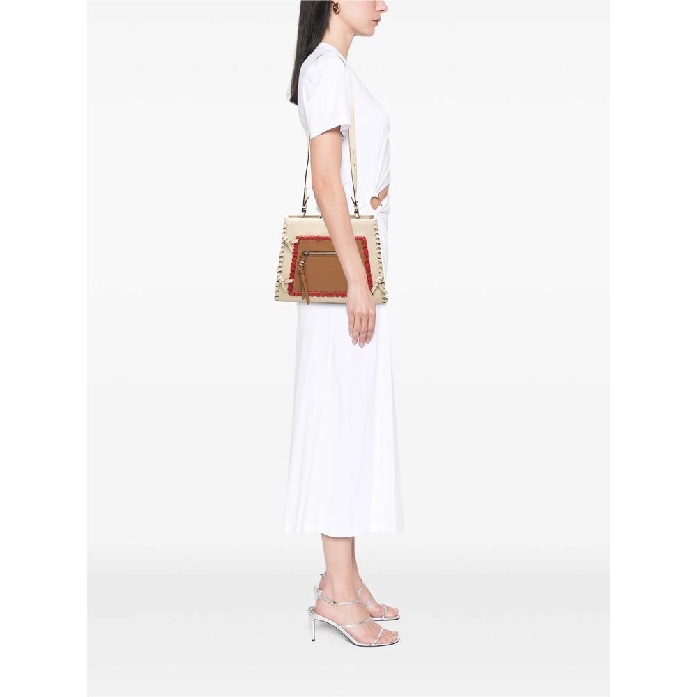 2000-2010 Small Bicolor Calfskin Whipstitch Runway satchel 2
