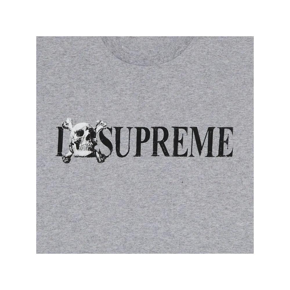 Верхи Supreme Skull Tee 'Heather Grey' 2