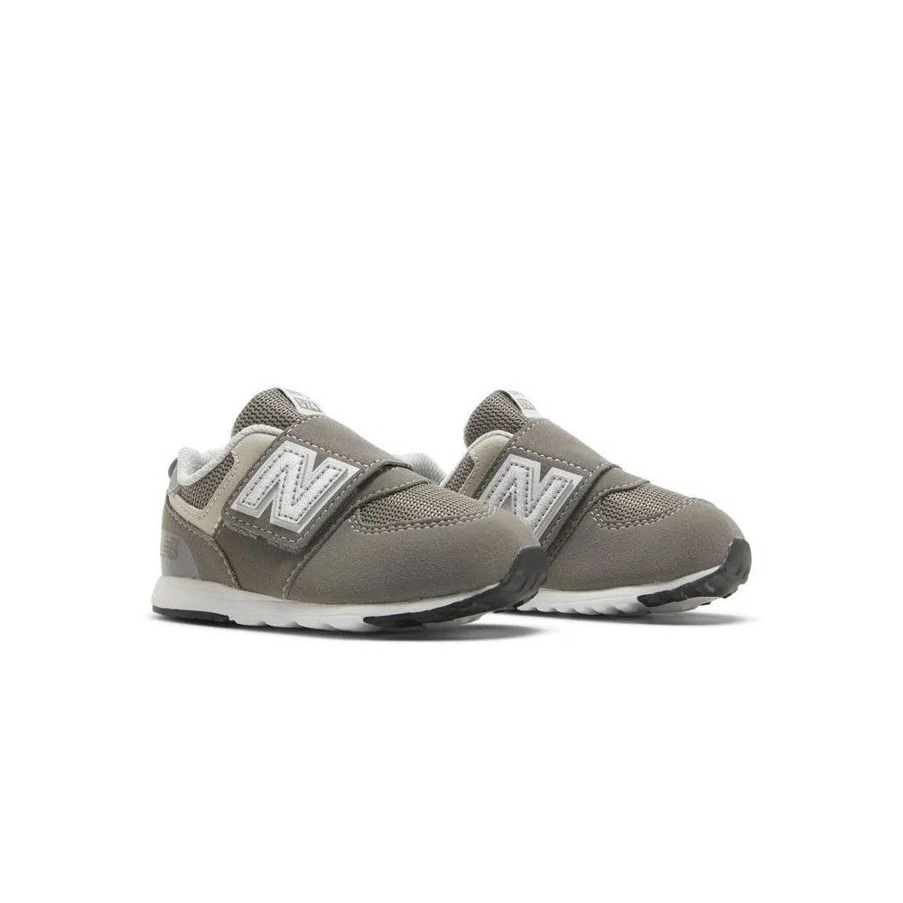Кроссовки New Balance 574 New-B Hook & Loop Toddler Wide 'Rain Cloud Silver Metallic' 8