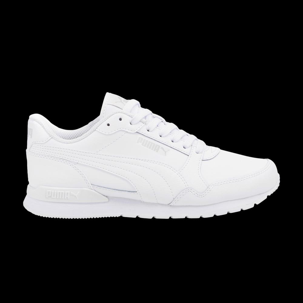 Кроссовки Puma ST Runner v3 Leather Jr 'Triple White' 1