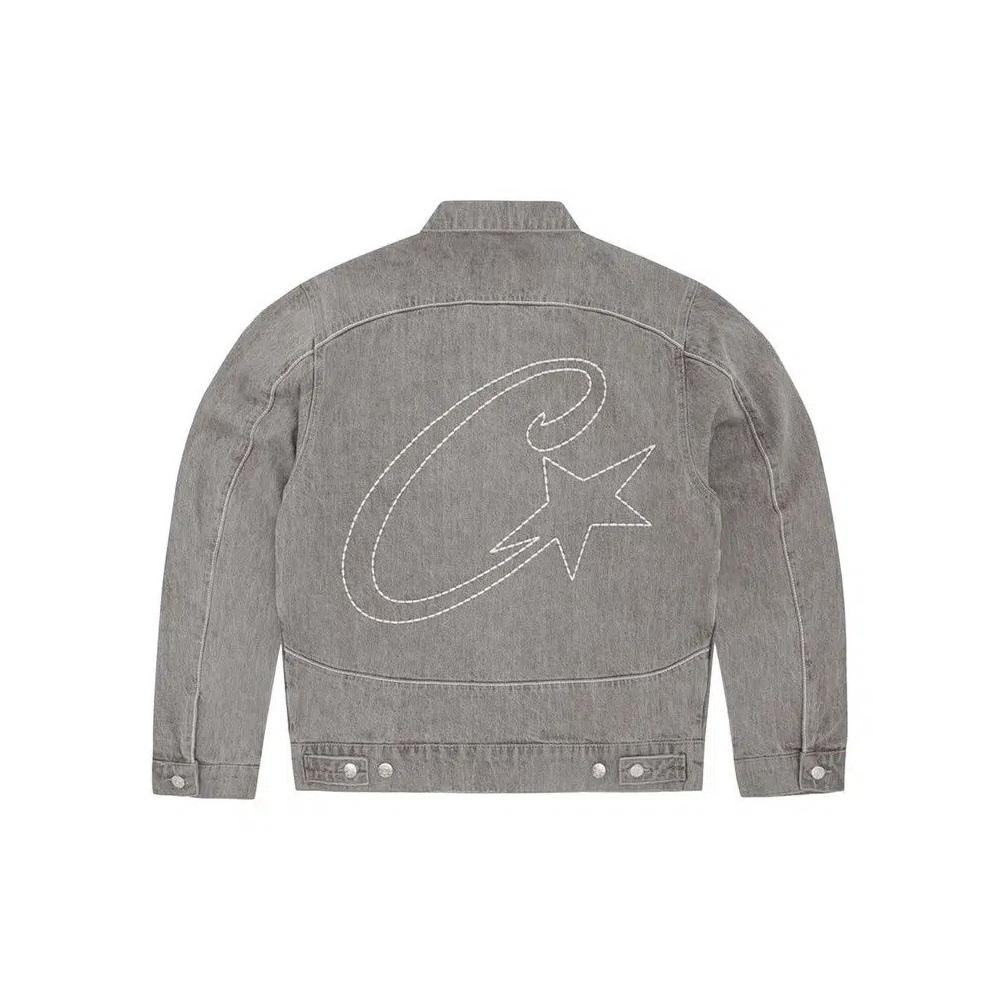 Джинсовые куртки Corteiz C-Star Denim Trucker Jacket 'Grey' 2