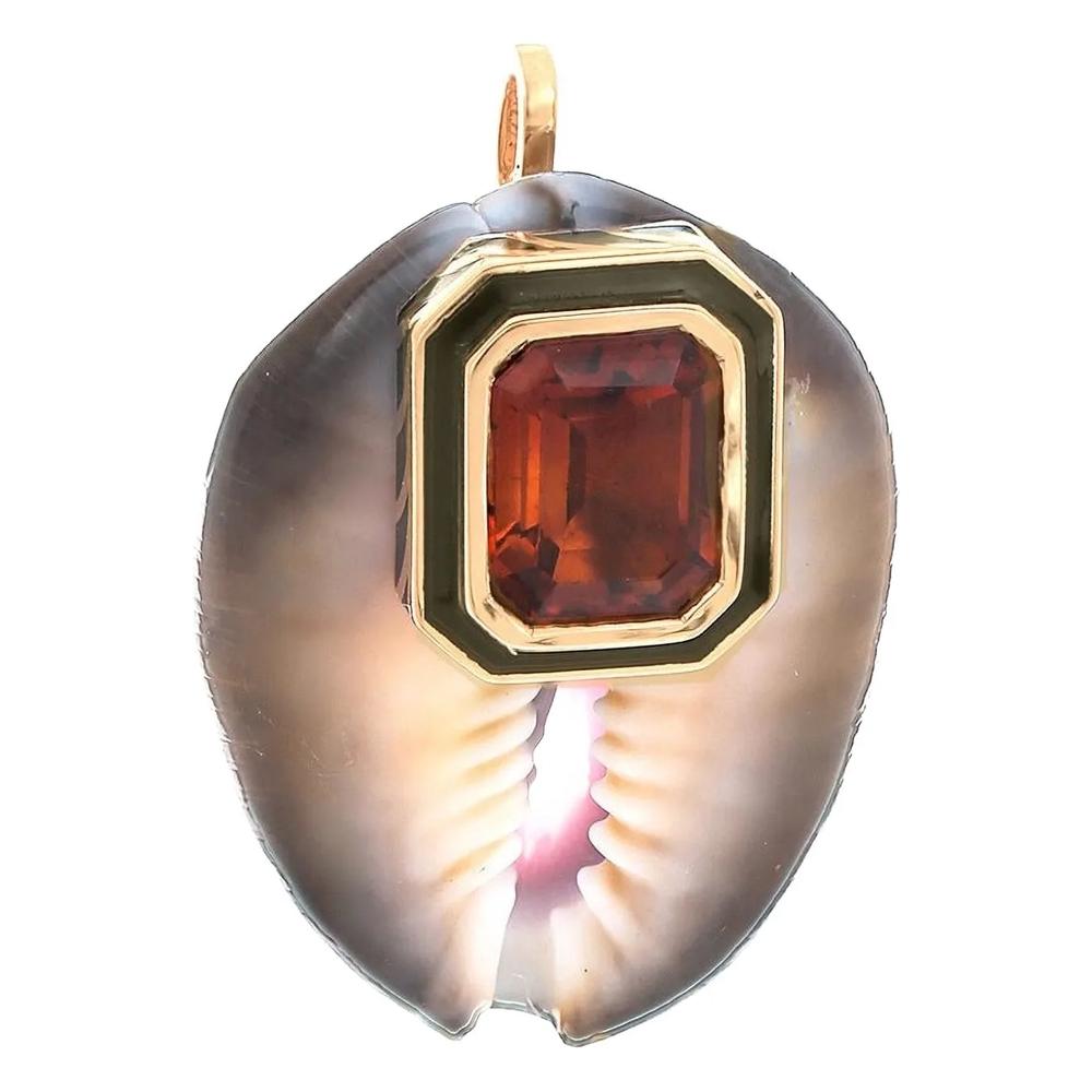 Подвеска Citrine Cowry из розового золота 1