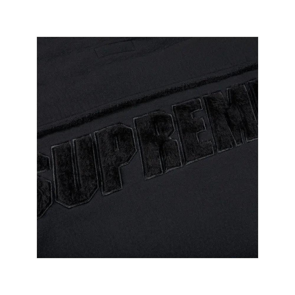 Куртки Supreme Faux Shearling Hooded Jacket 'Black' 3