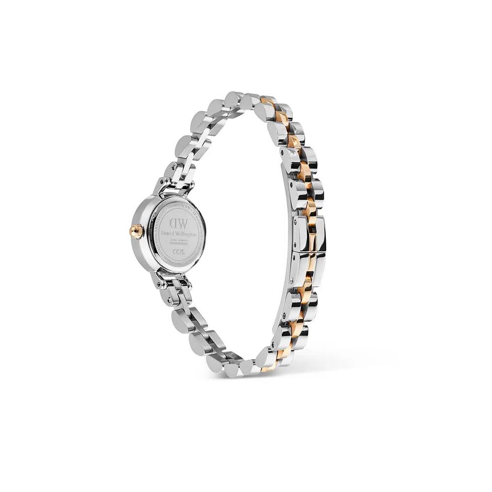 Petite Mini 3-Link Two Tone Rose Gold - женские часы из нержавеющей стали DW официальные подлинные оригинальные 5