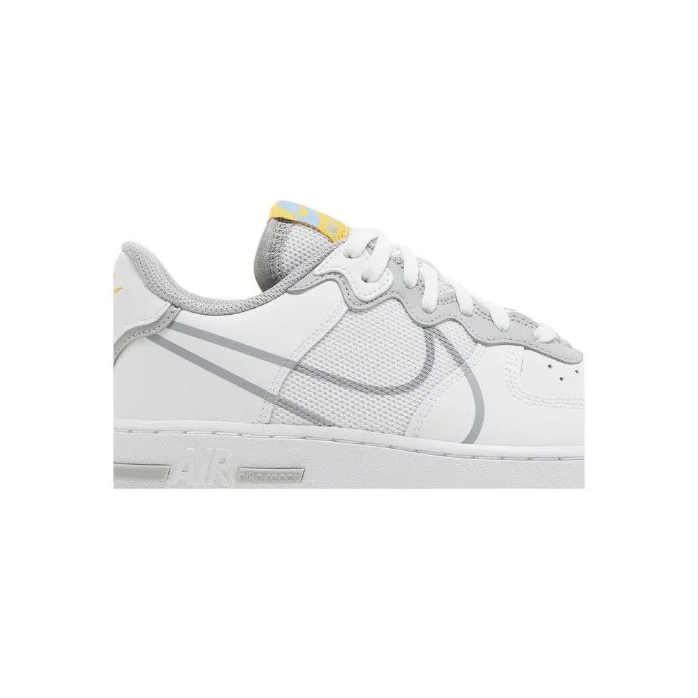 Кроссовки Nike Air Force 1 React SU GS 'White Light Smoke Grey' 2