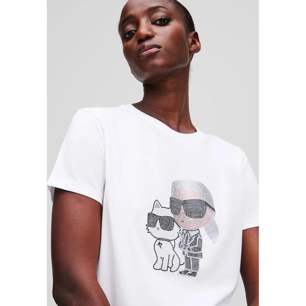 Футболка Ikon Karl & Choupette со стразами 3