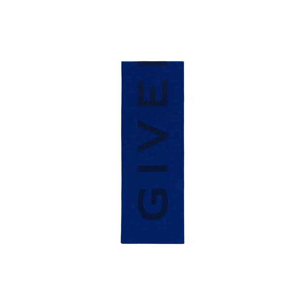 Шарфы Givenchy Jacquard Logo Scarf 'Ocean Blue' 1