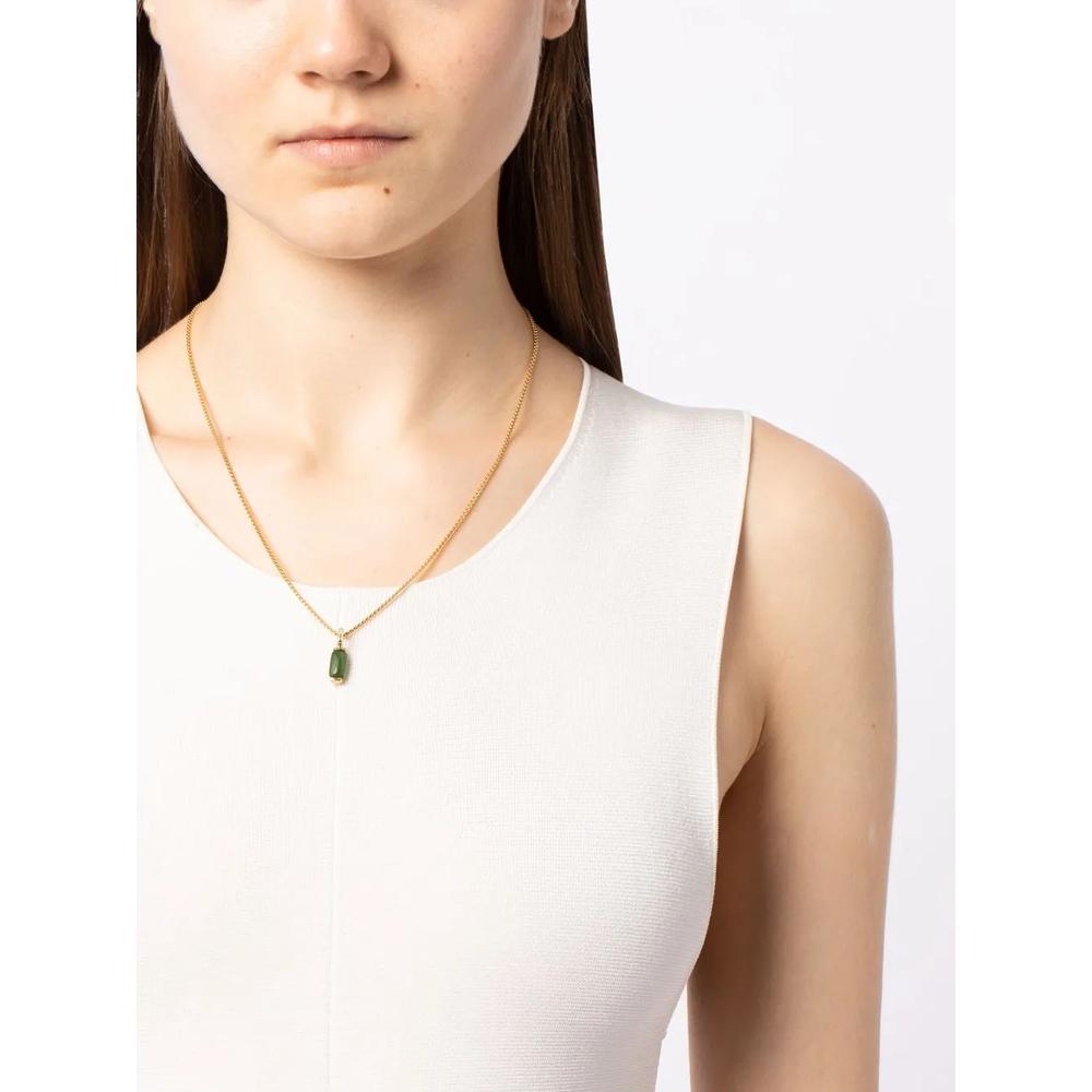 18kt yellow gold jade pendant necklace 2
