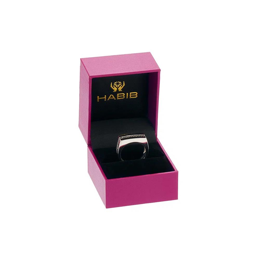 HABIB Black Diamond мужское кольцо из серебра 925 с палладием 270661024(PLD)-BLK 4