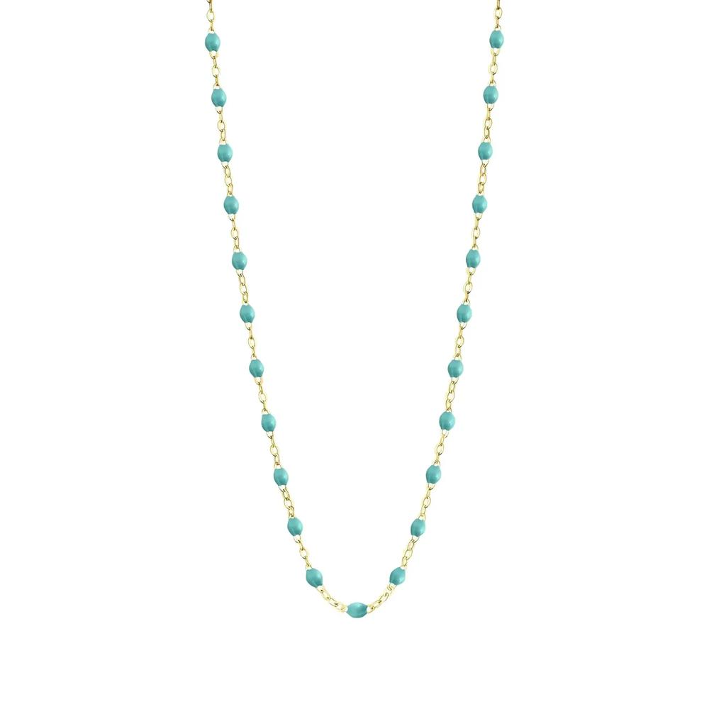 Колье Classic Gigi из желтого золота с бирюзой 1