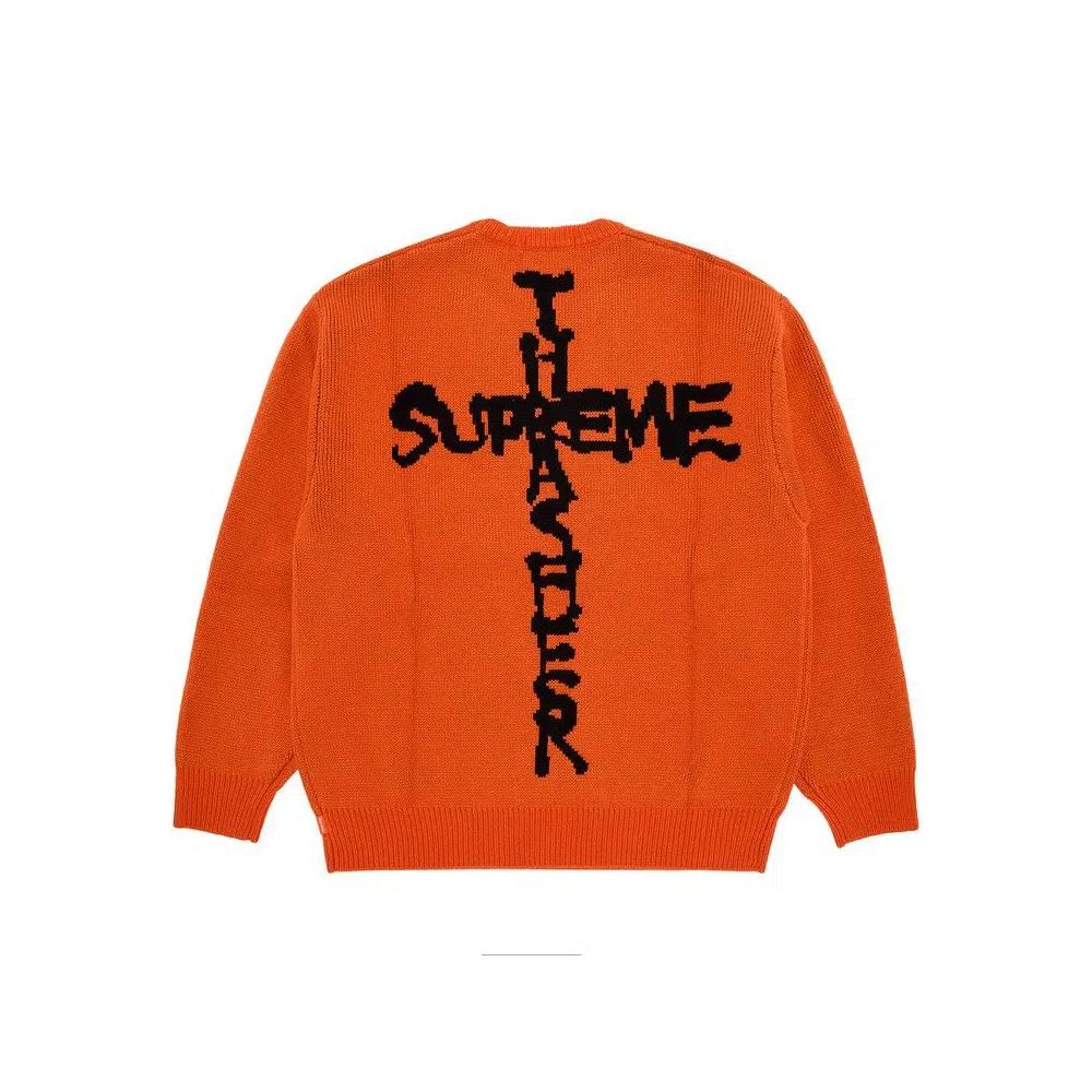 Свитера Supreme x Thrasher Sweater 'Orange' 1