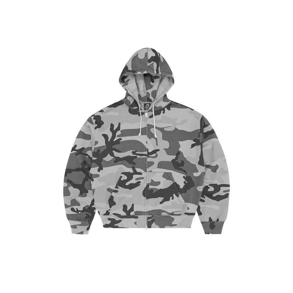 Zip Ups Corteiz Diplomatic Zip Hoodie «Вымытый камуфляж» 1