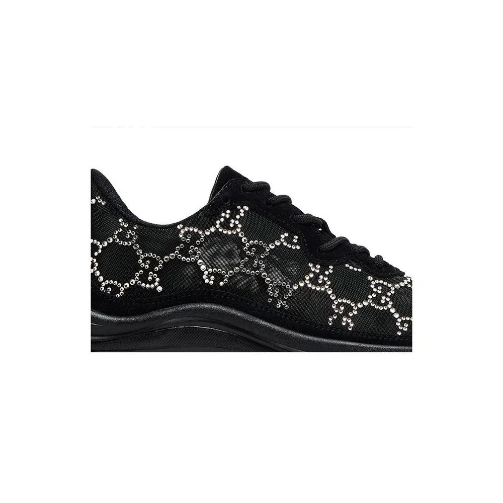 Кроссовки Gucci Wmns Run Sneaker 'GG Crystal - Black' 2