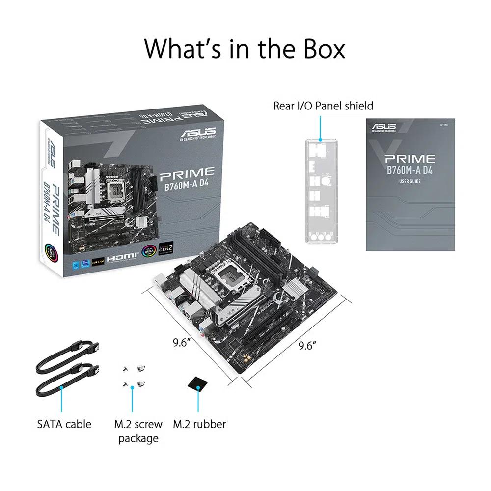 ASUS PRIME B760M-A D4 Micro-ATX материнская плата (DDR4) 6