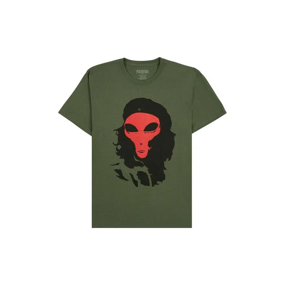 Футболки Pleasures Alien T-Shirt 'Оливковый' 1