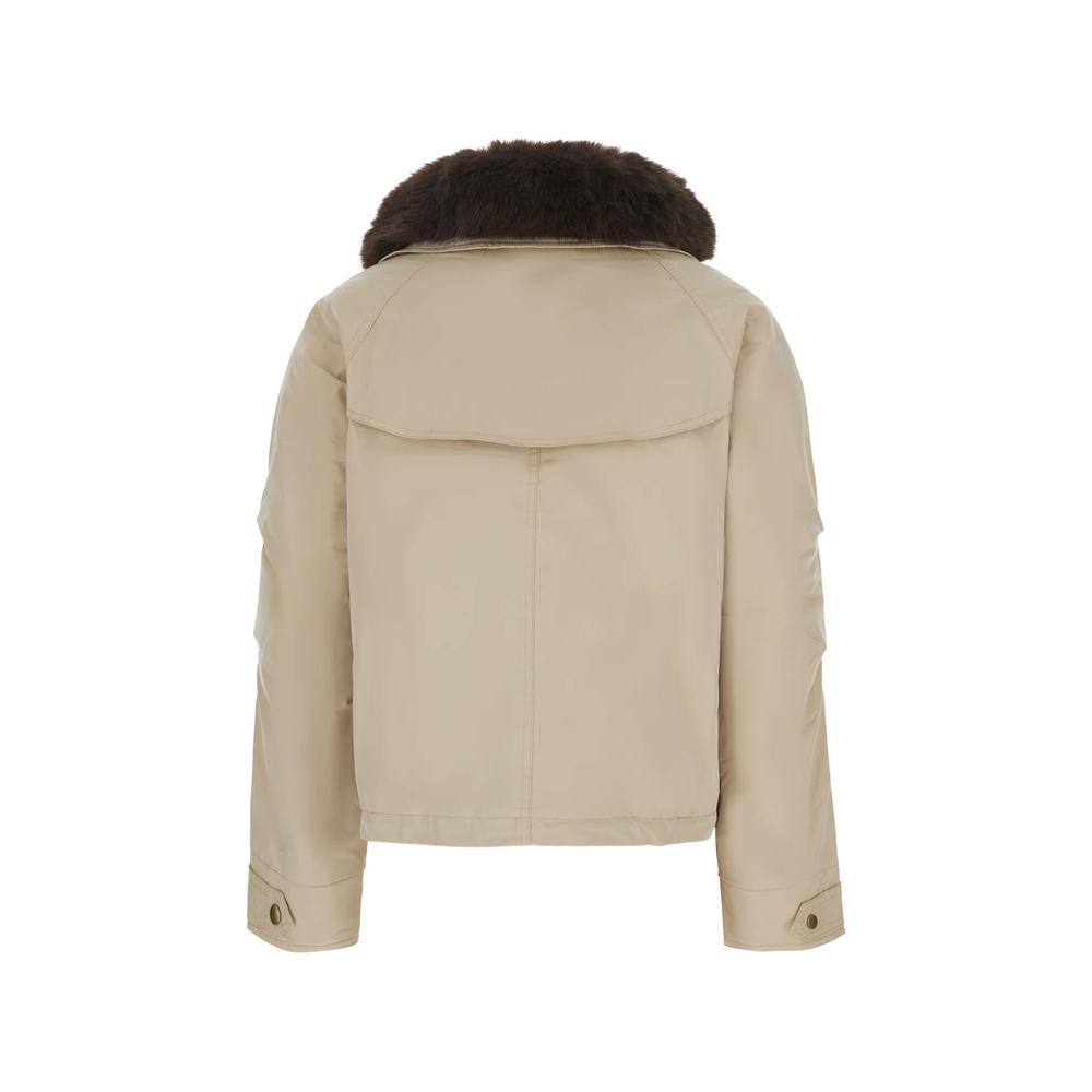 Erin faux-fur trim drawstring jacket 2
